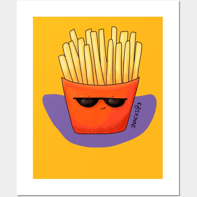 Lucien the French Fries Wall Art by Snacks At 3